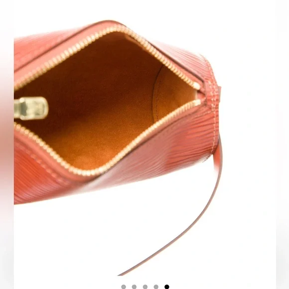 Vintage Louis Vuitton Brown Epi Soufflot Pochette - Picture 5 of 5